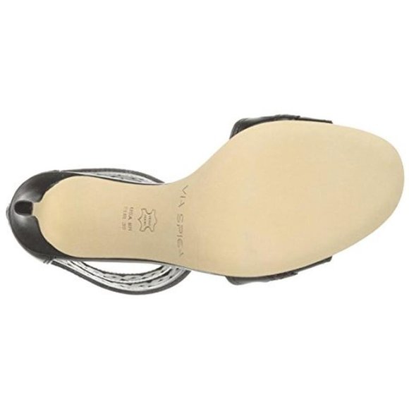 Via Spiga Black Vanka Leather Heels Pumps - size 9 - Picture 4 of 4